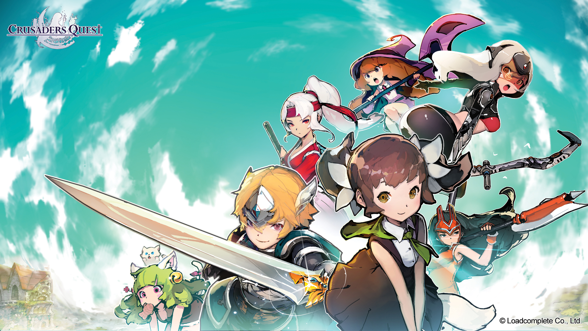 Crusaders Quest 공식 모험 일러스트